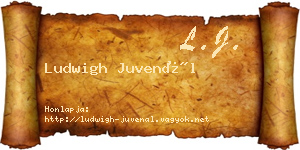 Ludwigh Juvenál névjegykártya